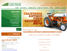 Tablet Screenshot of antiquefarmshow.org